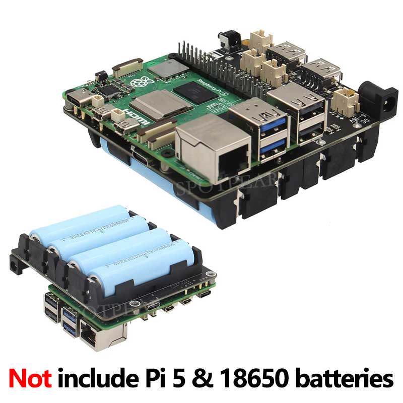 X1202 Raspberry Pi 5 Papan Eks - Raspberry Pi Uninterrupted Power Supply Ups 18650 ulasan dan harga